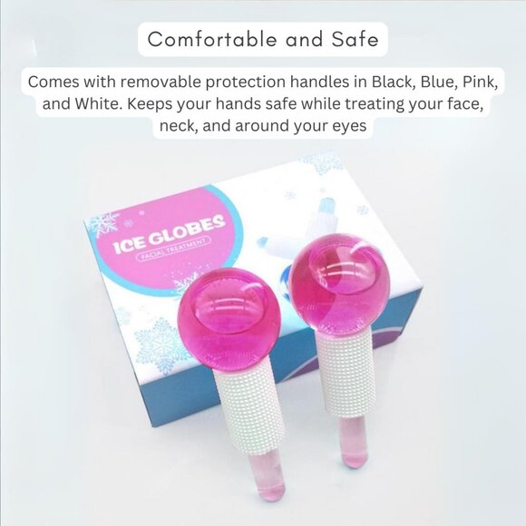 3D Sleeping Eye Mask & Cooling Ice Globes Facial Massager Tool Pack1 Combo Pack - Picture 10 of 11